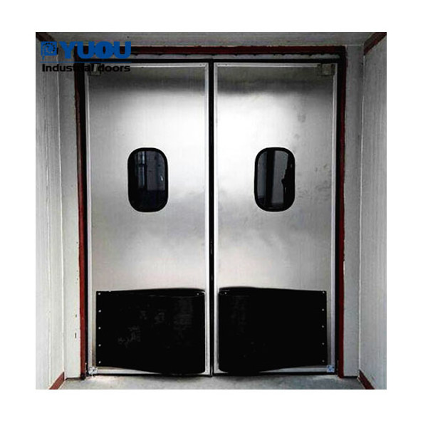 Safety Window Quick automatic shutdown Stainless Steel Commercial Kitchen Industrial Swing Door