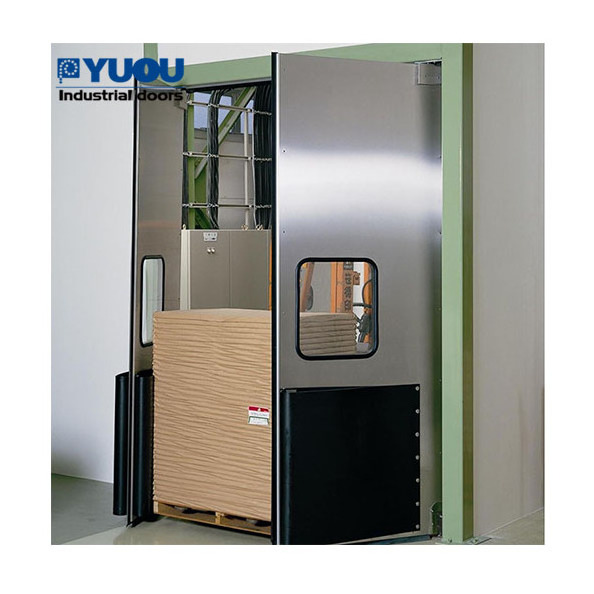 Safety Window Quick automatic shutdown Stainless Steel Commercial Kitchen Industrial Swing Door