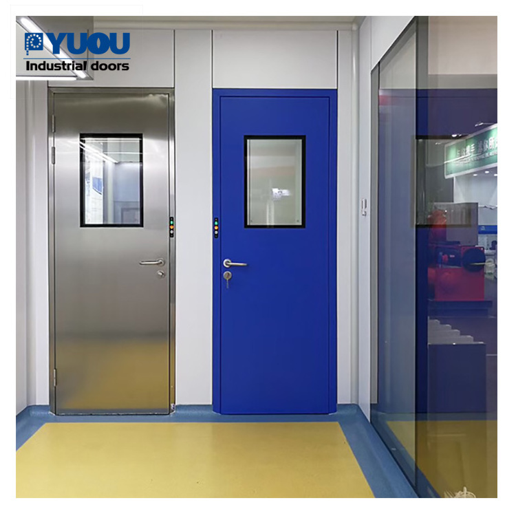 Residential Automatic Waterproof Exterior Aluminum Frame Transparent Sliding Overhead Clear Glass pharmaceutical Door