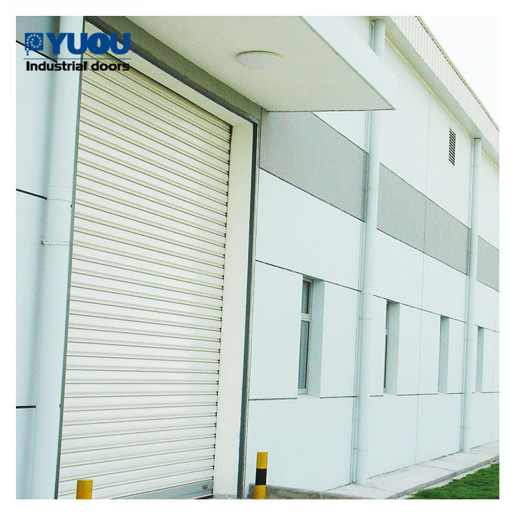 Roll Up Steel Security Exterior Galvanized Or Stainless Steel Automatic Rolling Gates Industrial Gates Security Metal Doors