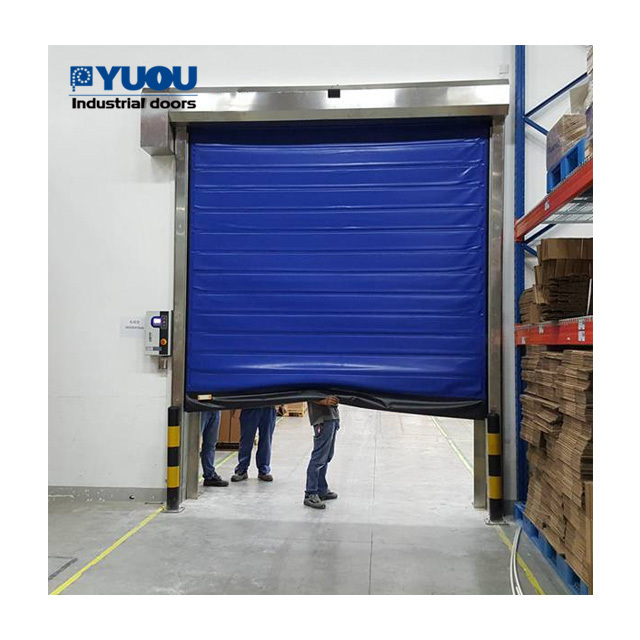 Automatic frozen thermal insulated roller shutter high speed door for cold rooms