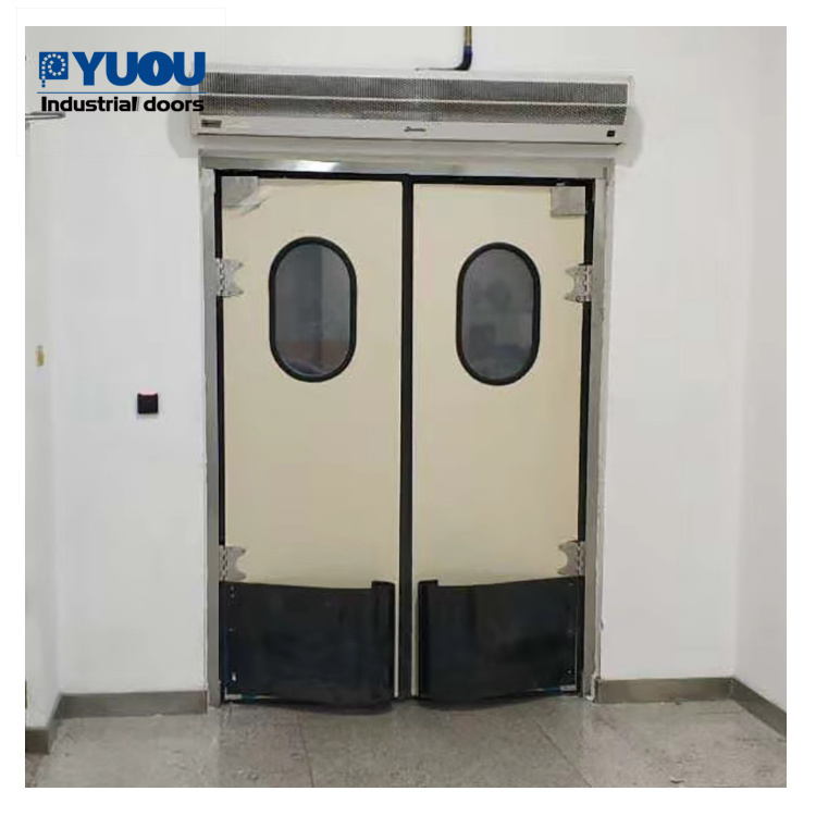 Automatic Closing Stainless Steel Warehouse Traffic Two-way Swinging Door