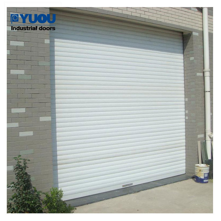 Commercial shop home windproof metal automatic and manual store shutters aluminium rolling gates rolling up doors