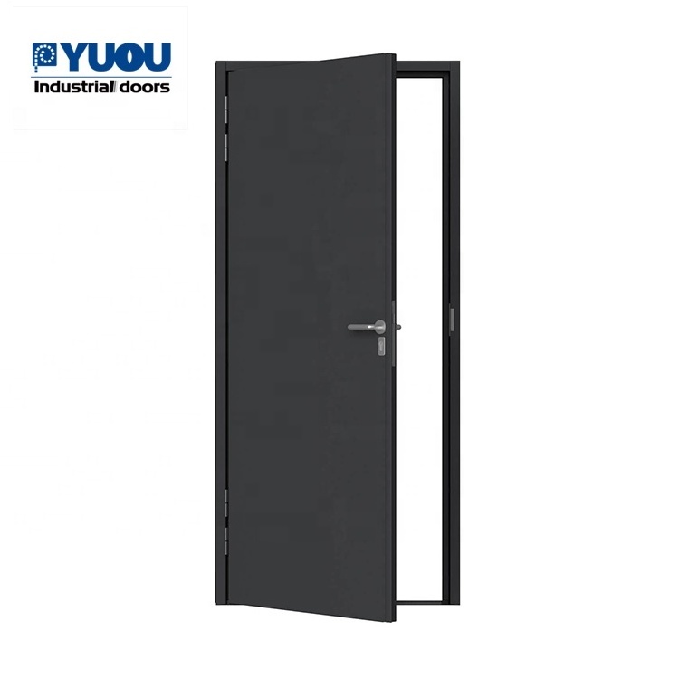 Fire-proof Entrance Steel Iron Fire Rated 90 mins Commercial Security Entrance Garage Fire Front Door