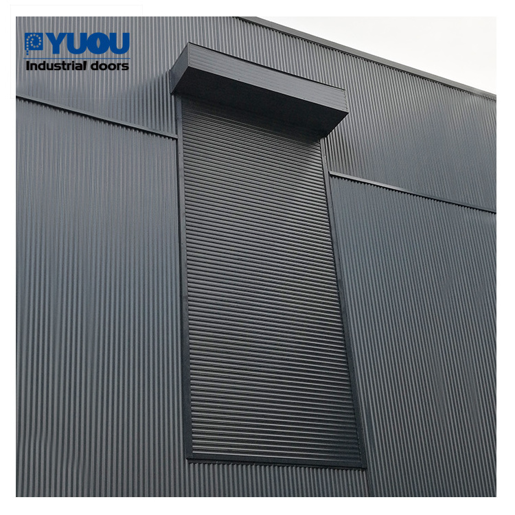 American Style Industrial Rolling gate Front Security Galvanized Steel Roller Shutter Doors