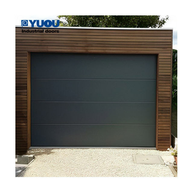 overhead vertical folding 9x7 glass back garage door panel