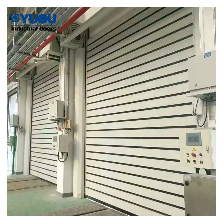 Automatic Exterior Commercial spiral overhead Aluminum Spiral High Speed Rolling Door