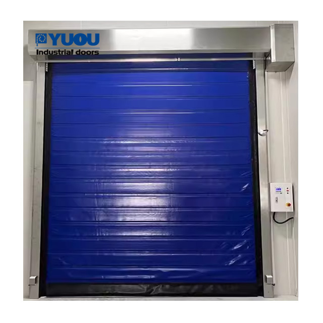 Automatic frozen thermal insulated roller shutter high speed door for cold rooms