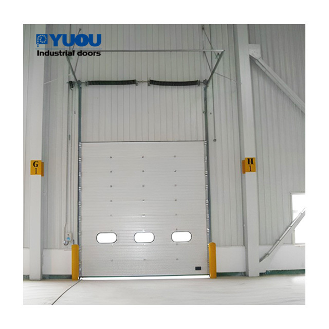 Automatic Industrial insulated Galvanized Steel Spiral warehouse dock Door