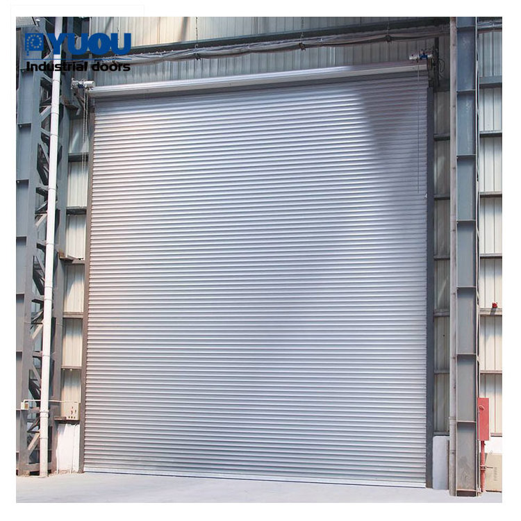 American Style Industrial Rolling gate Front Security Galvanized Steel Roller Shutter Doors