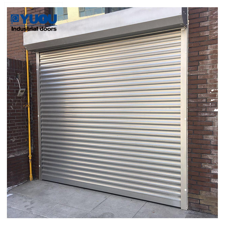 Commercial shop home windproof metal automatic and manual store shutters aluminium rolling gates rolling up doors