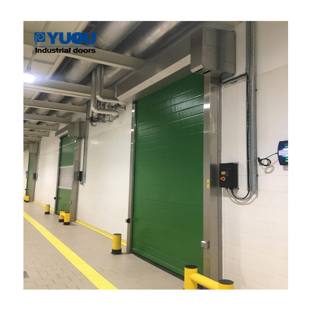 Automatic frozen thermal insulated roller shutter high speed door for cold rooms