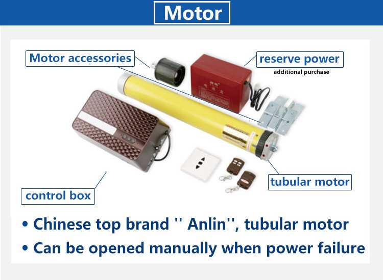 Colorful and Strong aluminum roller shutter insulated Durable electric gate commercial Rolling up Garage Doors