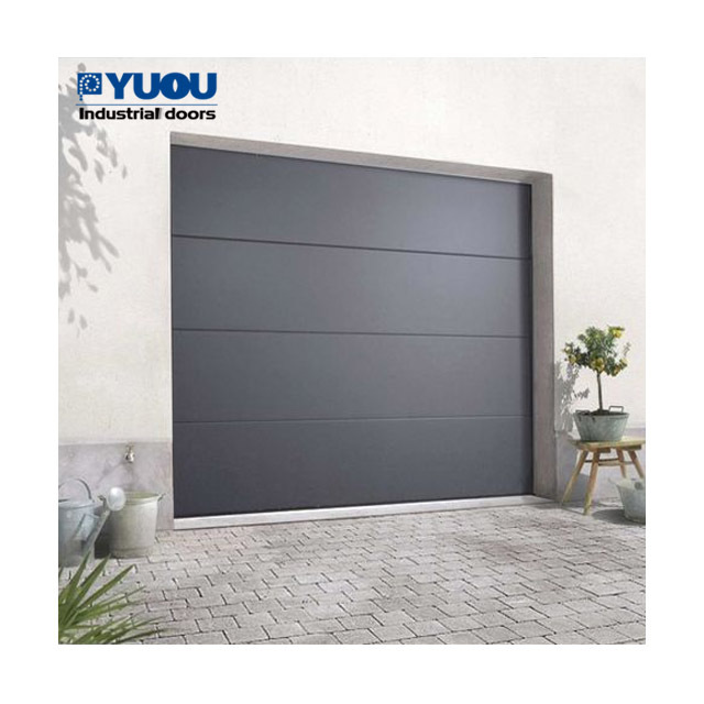 wholesale residential vertical bifold  transparent garage gate door