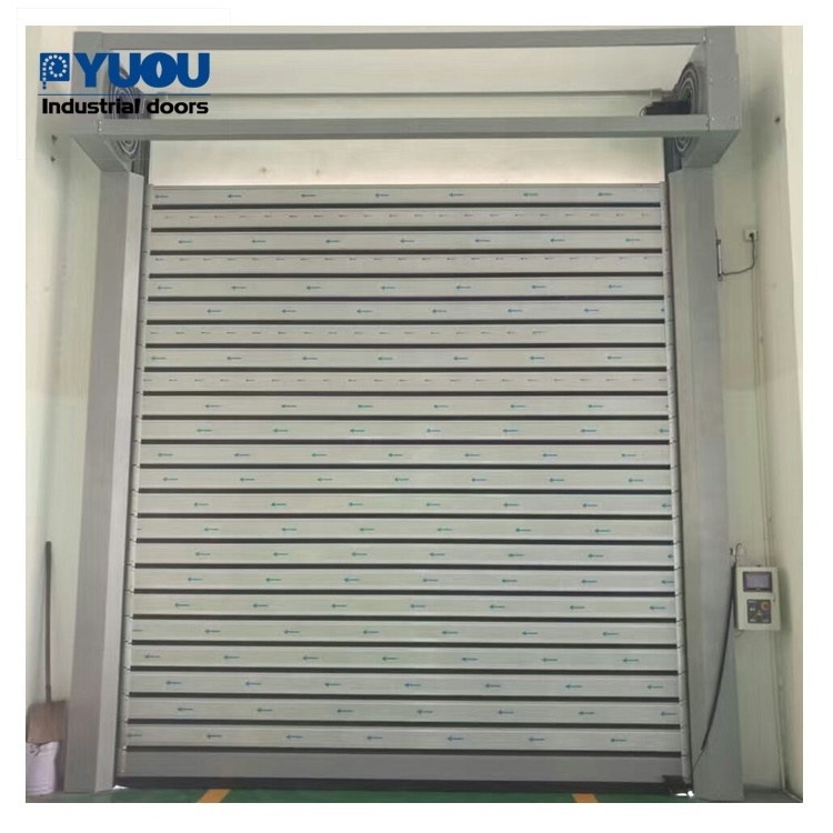 Automatic Exterior Commercial spiral overhead Aluminum Spiral High Speed Rolling Door