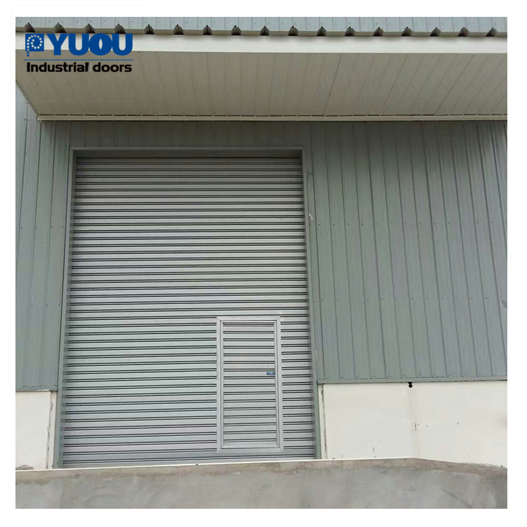 Roll Up Steel Security Exterior Galvanized Or Stainless Steel Automatic Rolling Gates Industrial Gates Security Metal Doors