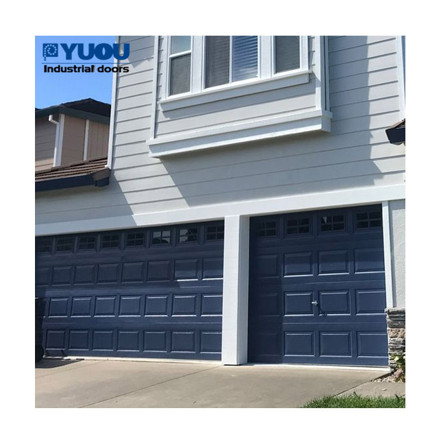 overhead vertical folding 9x7 glass back garage door panel