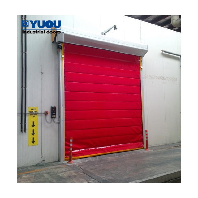 Automatic frozen thermal insulated roller shutter high speed door for cold rooms