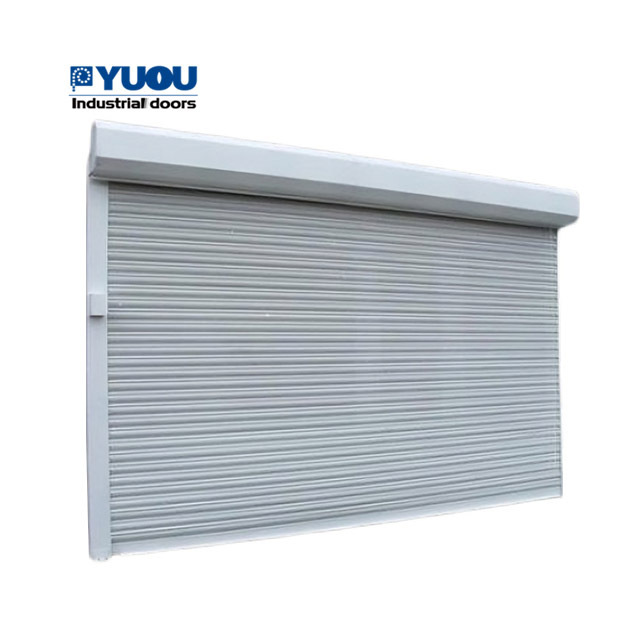 Aluminum external Custom Rolling Shutter Glass Window Roller Railing Shutters Door Adjustable Louvers Screen