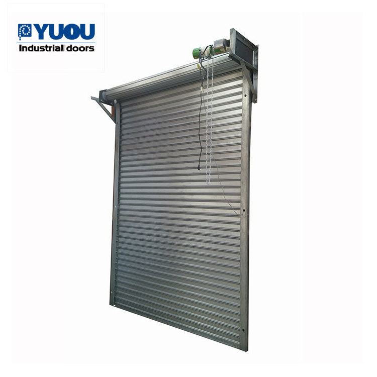 American Style Industrial Rolling gate Front Security Galvanized Steel Roller Shutter Doors