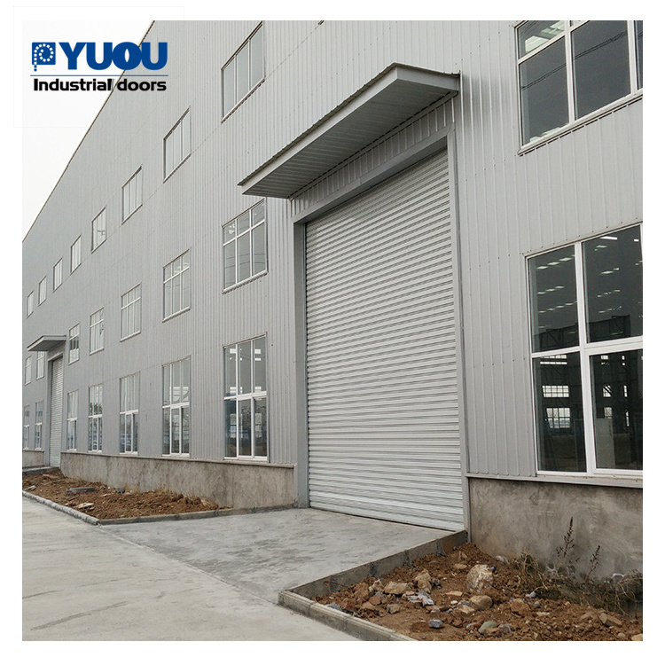 Automatic Electric Stainless Steel Automatic Windproof Garage  door Warehouse Workshop Rolling Gate