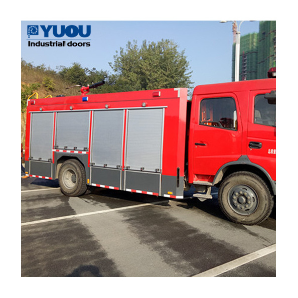 Fire Engines Rescue Truck Electric Aluminum Alloy Roll Up Doors Truck Roller Shutter Doors