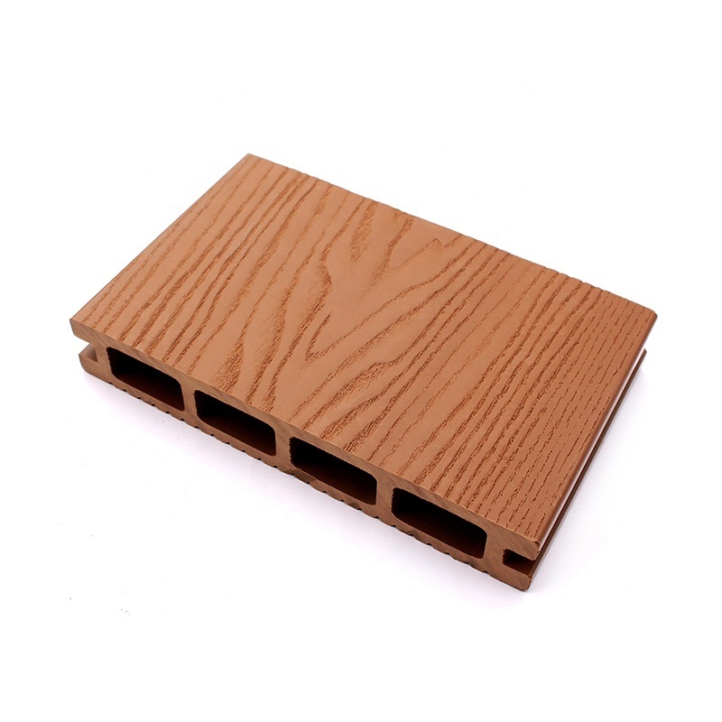 150*20 Hollow Groove Embossed Co-Extrusion Wood Plastic Composite WPC Decking Flooring