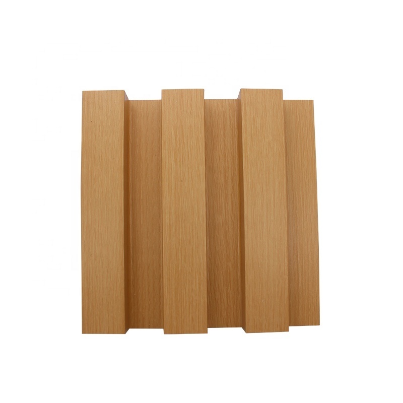 Cheap 187*30mm Indoor Wooden Grain Decorative WPC Slat Wall Panel