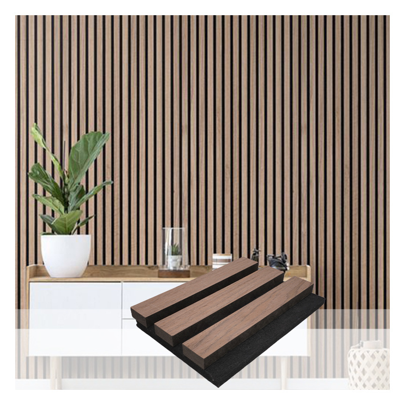 White oak sound absorbing slat wall panel acoustic panels soundproof wood panels interior