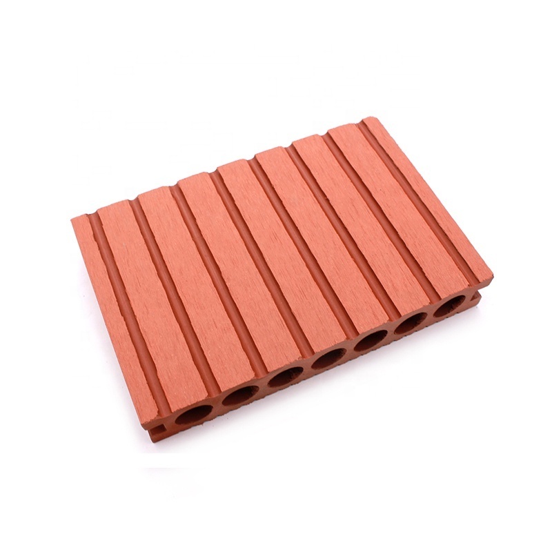 150*20 Hollow Groove Embossed Co-Extrusion Wood Plastic Composite WPC Decking Flooring