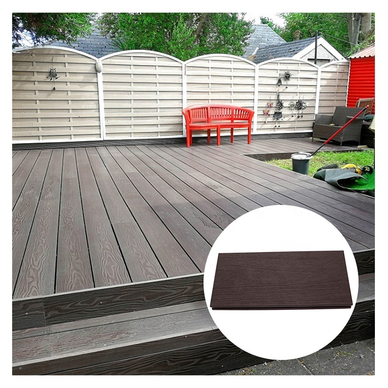 cheap good quality 150*20 Hollow Groove Embossed Wood Plastic Composite co-extrusion outdoor WPC Decking Flooring Ceiling