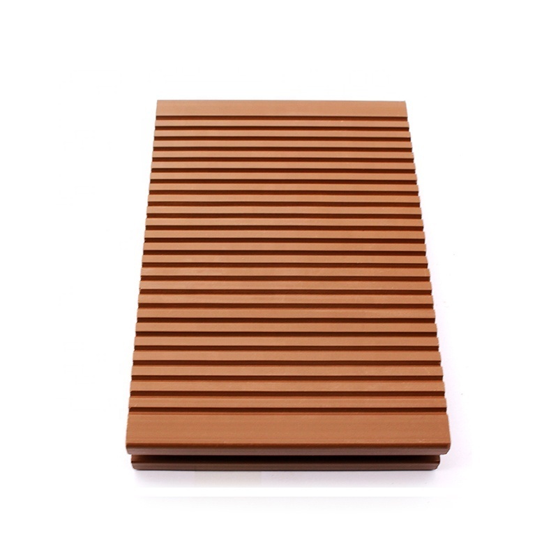 150*20 Hollow Groove Embossed Co-Extrusion Wood Plastic Composite WPC Decking Flooring