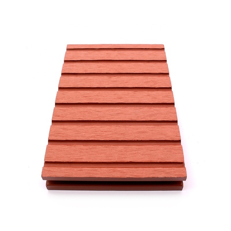 150*20 Hollow Groove Embossed Co-Extrusion Wood Plastic Composite WPC Decking Flooring