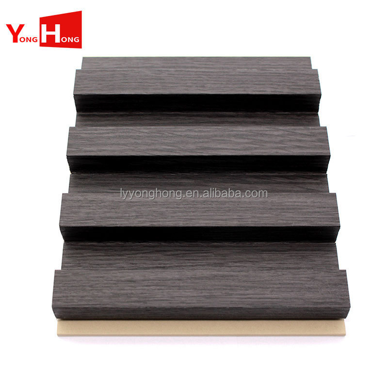 Hot selling decorative wooden interior wood plastic wall groove decorative panels