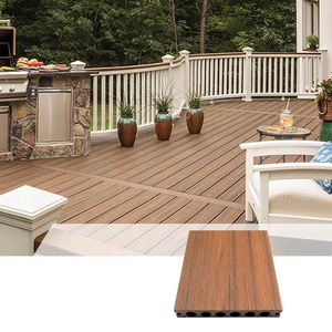 Popular 3D Wood Grain WPC Temporary Floor Covering Decking