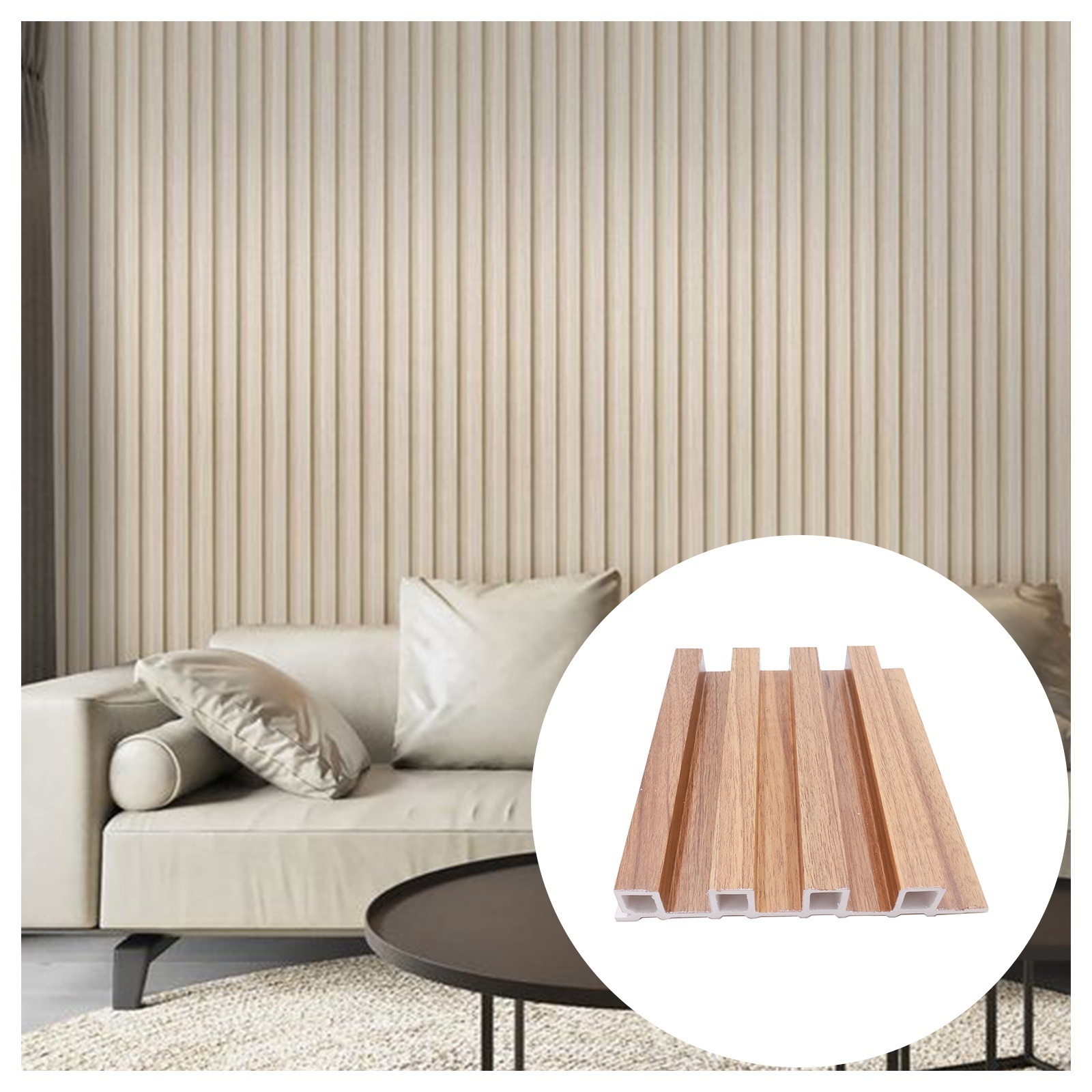 Hot Sale Wood Plastic PVC Wood Plastic Indoor Wall Panel WPC Siding