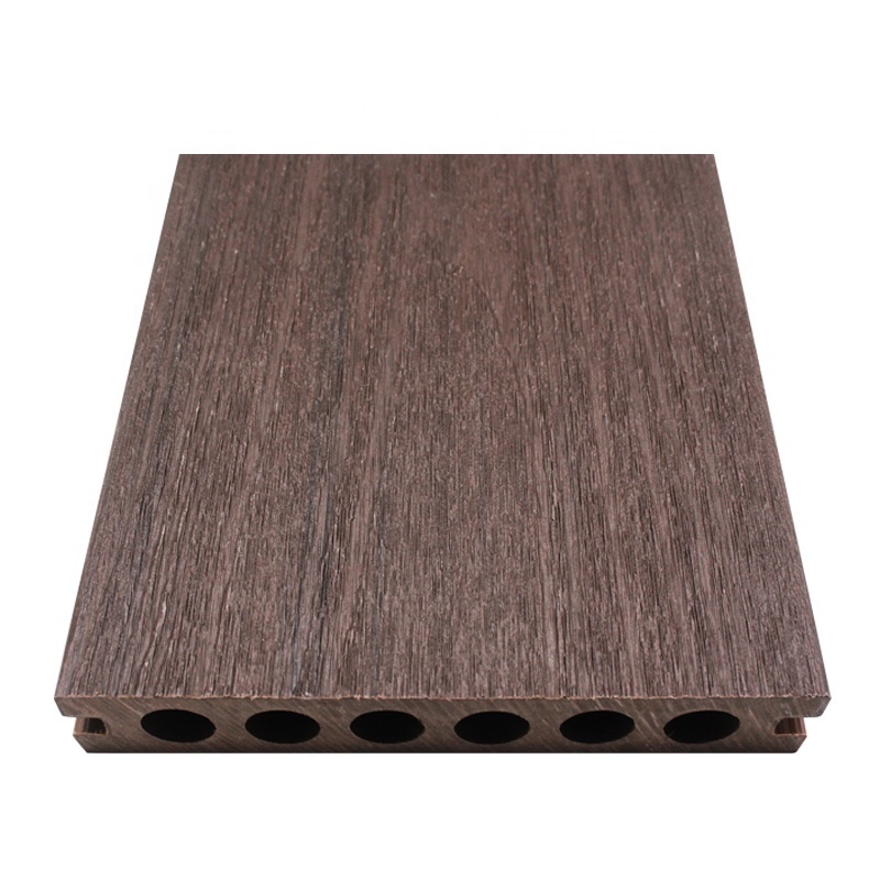 Extrusion 3D Wood Grain WPC Temporary Floor Covering Decking