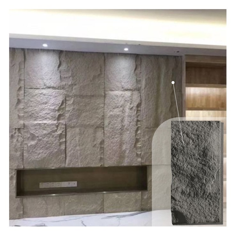 Low Price Stone Veneer Exterior Wall Stone Wall Panel PU Faux Stone Panels