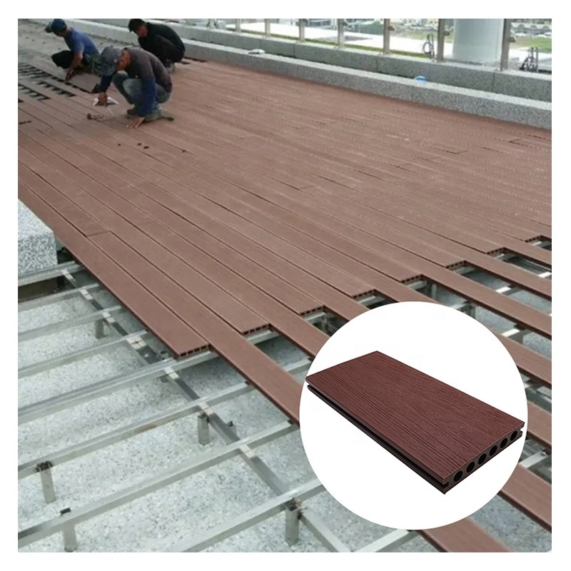 Co-extrusion Waterproof WPC Hollow Decking Floor WPC Temporary Floor Covering