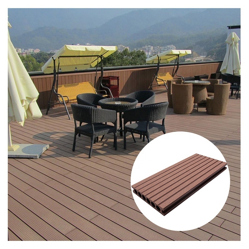 Waterproof Hollow WPC Temporary Floor Covering Decking