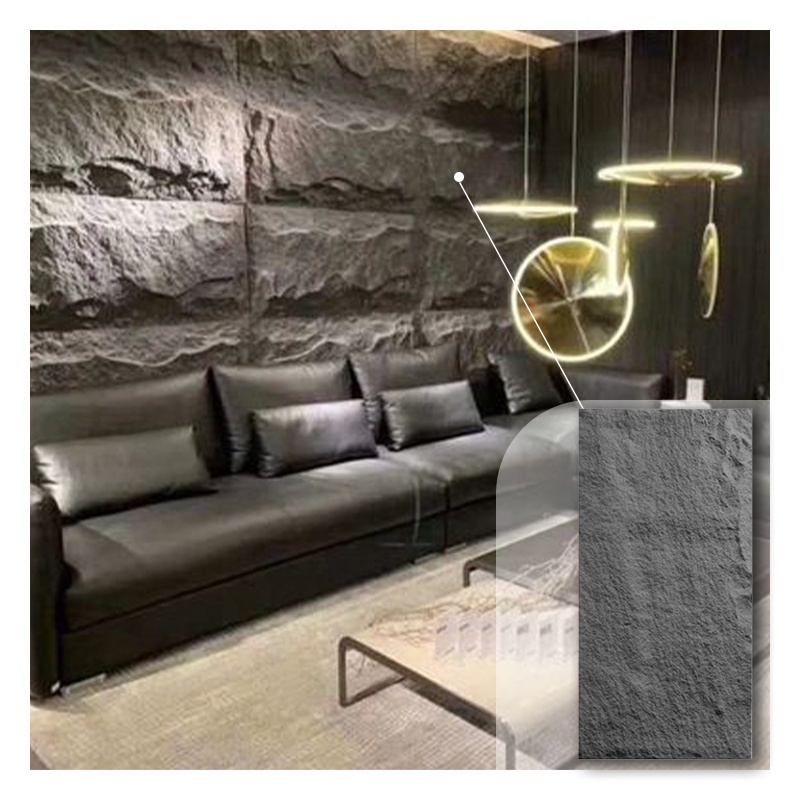 Flexible Stone Panel Faux Rock Stone Wall Panel Wall Sticker Wallpaper for Decorative Use Trendy Accents PU Stone