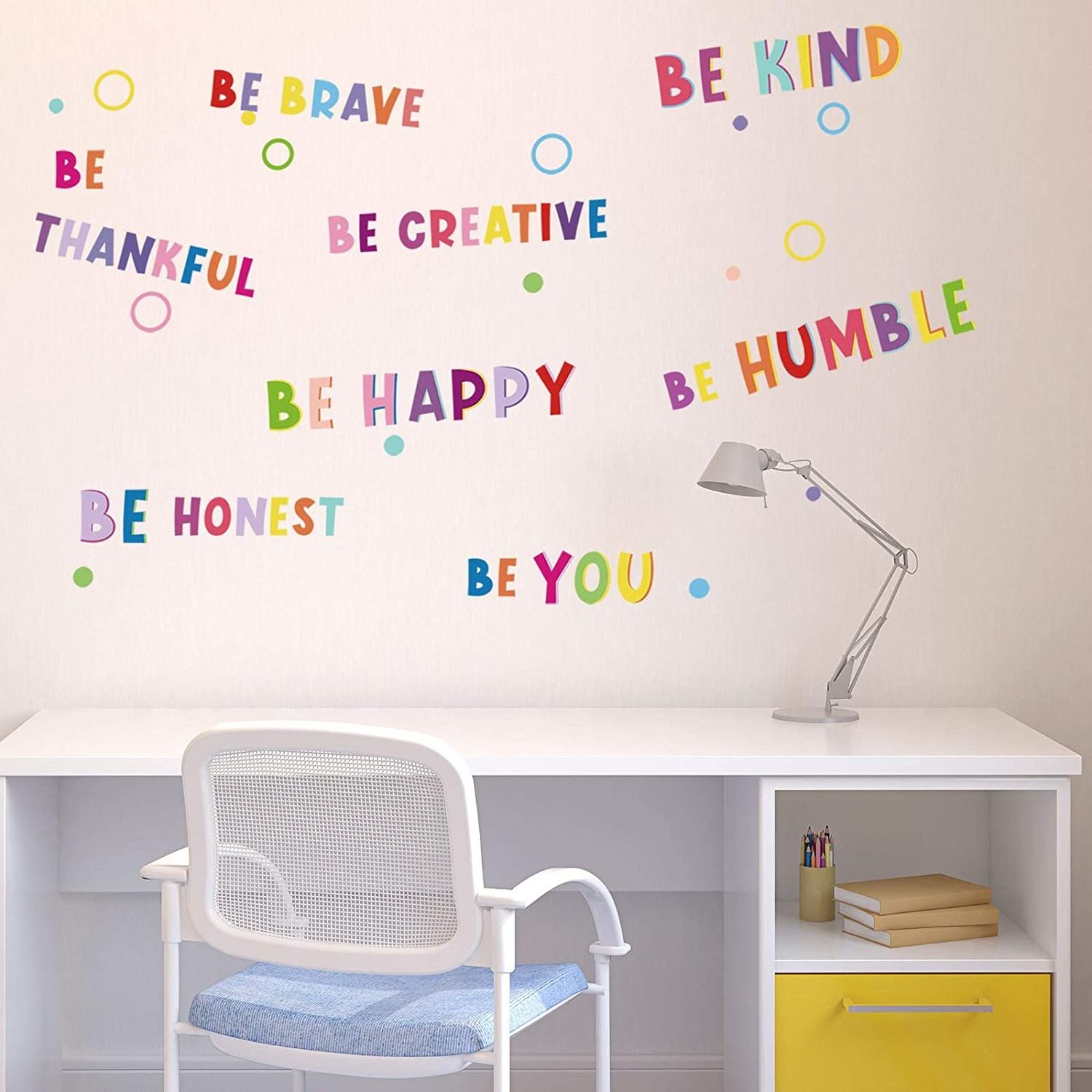 Custom Colorful Inspirational Wall Decal Motivational Phrases Sticker Inspirational Lettering Quote Sticker Be Thankful