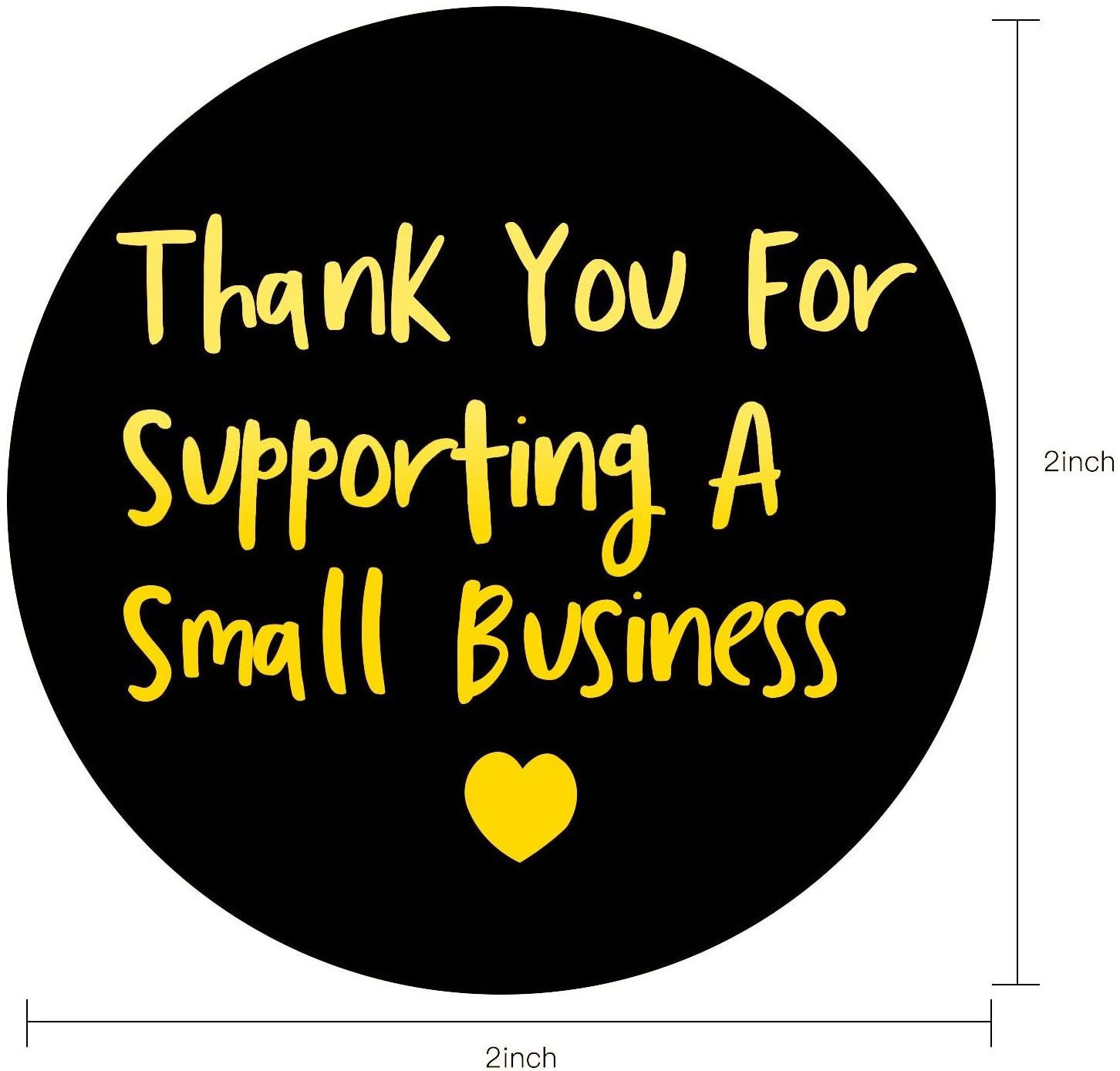 Custom Thank you for supporting my small business sticker thank you cards stickers