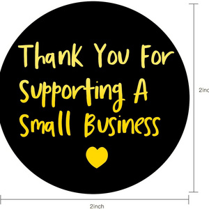 Custom Thank you for supporting my small business sticker thank you cards stickers