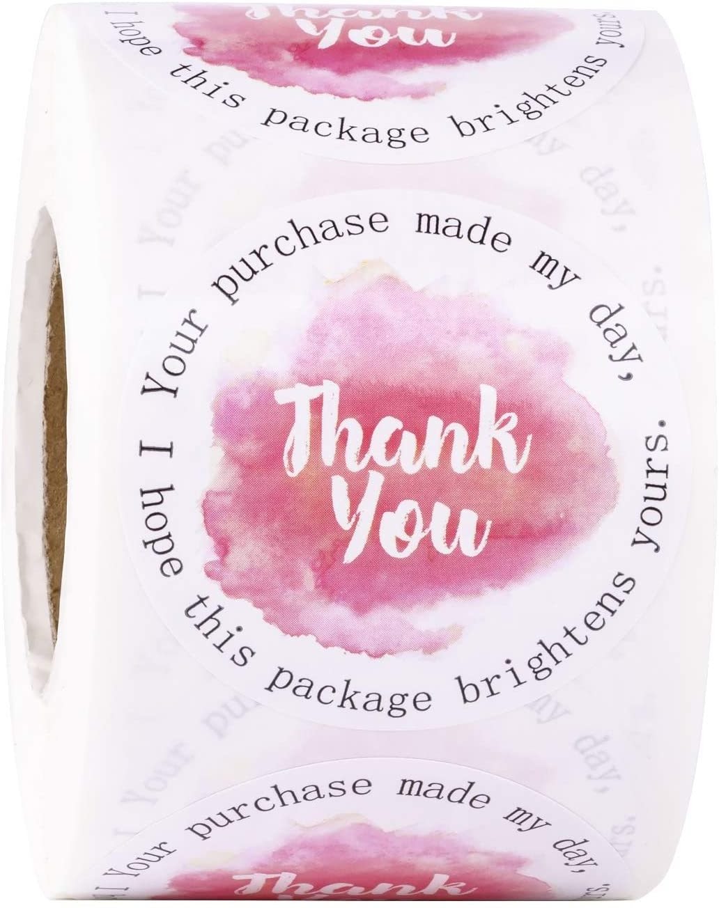 Custom 500 pcs Thank you for supporting my small business sticker and thank you cards stickers, thank you label roll