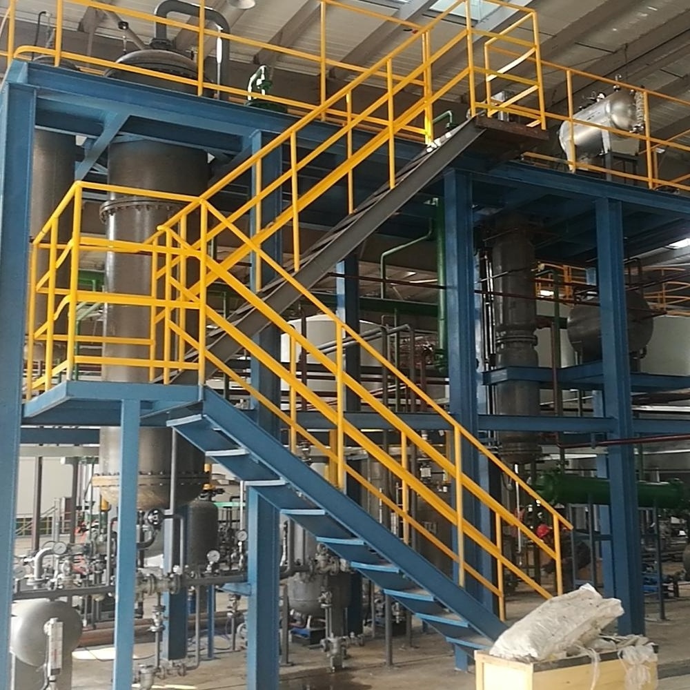 Molecular distillation waste motor oil recycled plant Crude oil from diesel