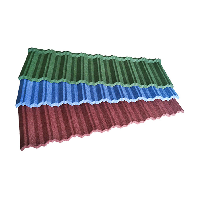 modern Building Material Stone Coated Metal Roof Tiles Industrial Roofing Shingle Low Price hot sell in ghana