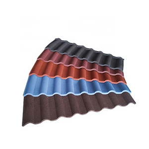 Construction building materials Colorful roof tiles Stone Coated Metal Roofing Tile