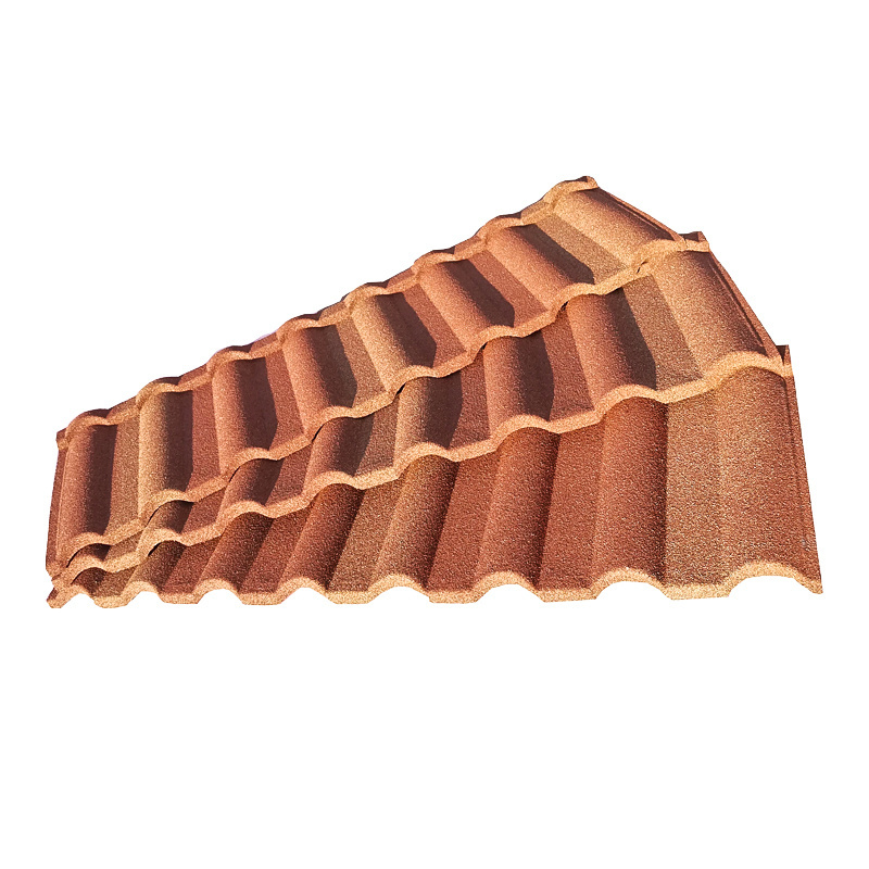 Construction building materials Colorful roof tiles Stone Coated Metal Roofing Tile