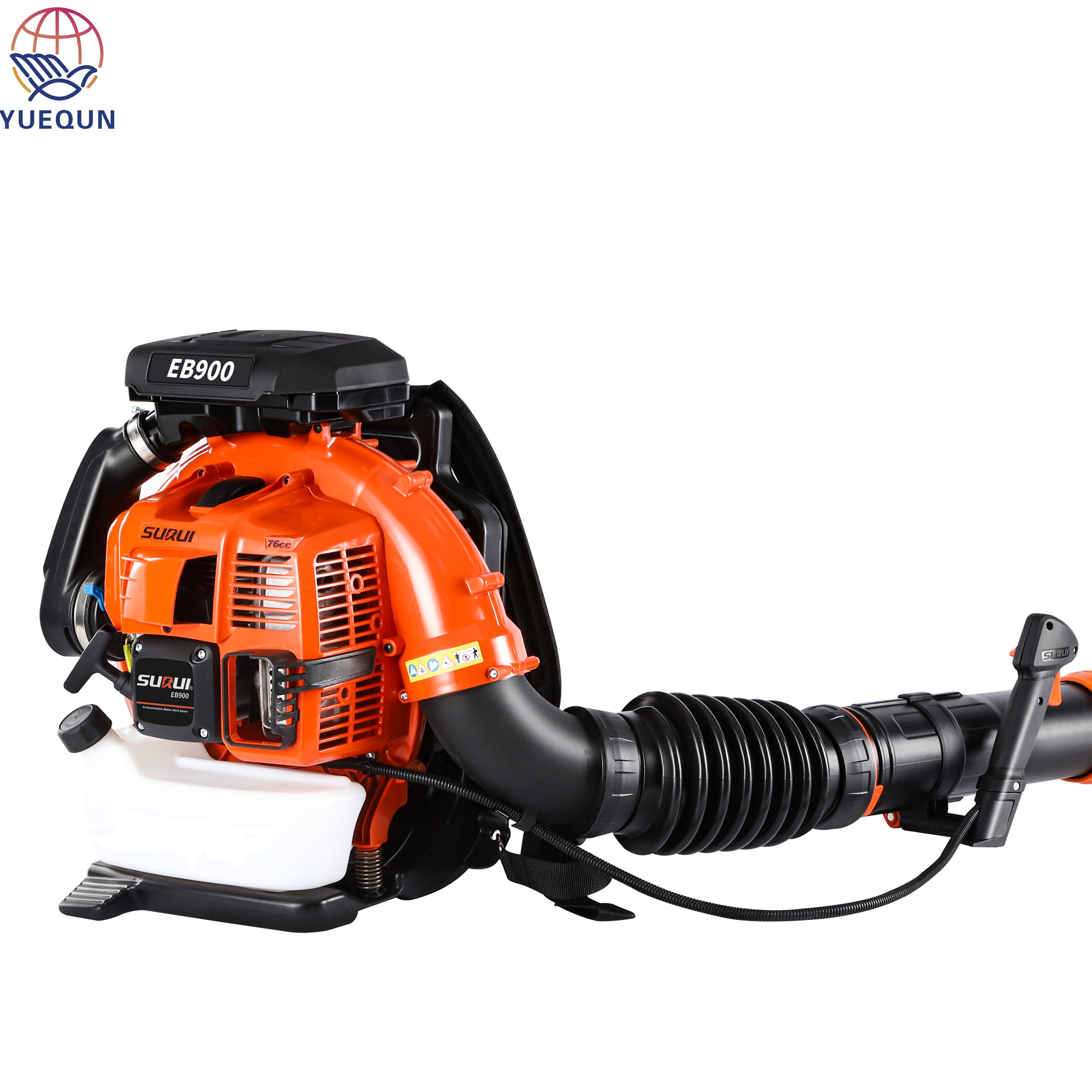 Gasoline Powered Blower 75.6CC 2-Stroke Petrol Snow Blower Engine 4.5HP Backpack Gas Leaf Blower